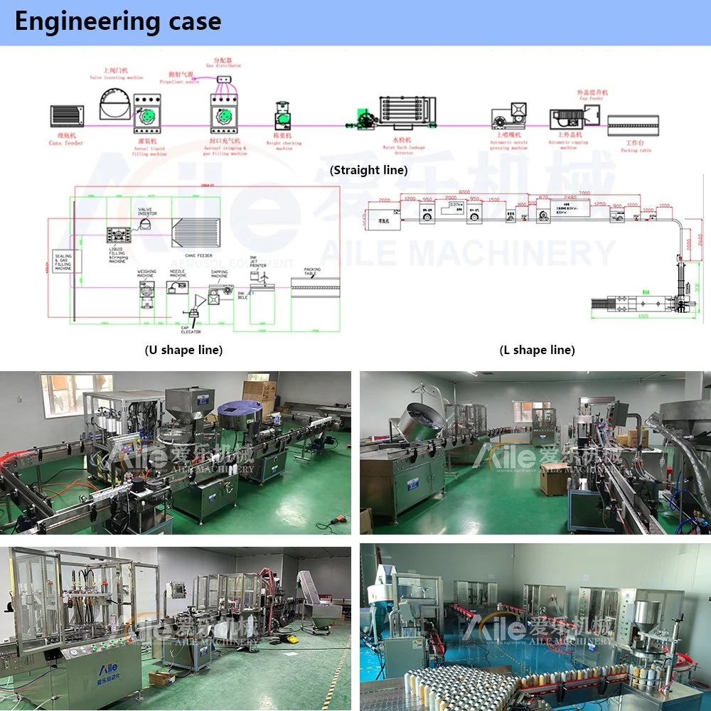 Guangzhou Aile Insecitide Spray Can Shaving Foam Aerosol Spray Can Filling Spray Paint Machine Spray Paint Production Line